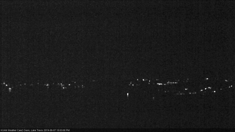 Lake Travis webcam, June 7, 2019 9:05 PM CT