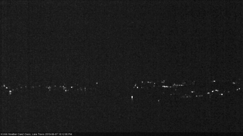 Lake Travis webcam, June 7, 2019 9:15 PM CT