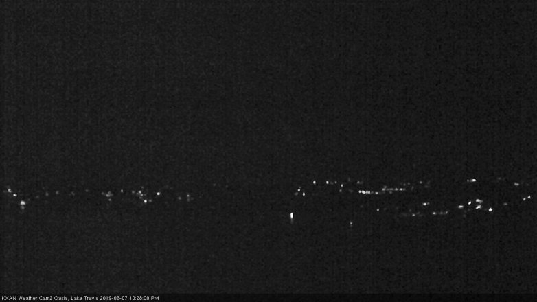 Lake Travis webcam, June 7, 2019 9:30 PM CT