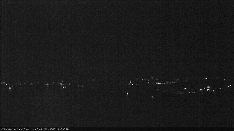 Lake Travis webcam, June 7, 2019 9:40 PM CT