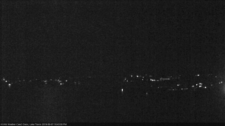 Lake Travis webcam, June 7, 2019 9:45 PM CT