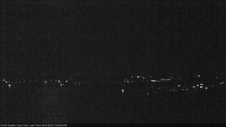Lake Travis webcam, June 7, 2019 9:50 PM CT