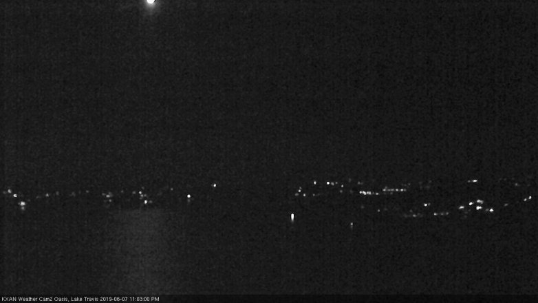 Lake Travis webcam, June 7, 2019 10:05 PM CT