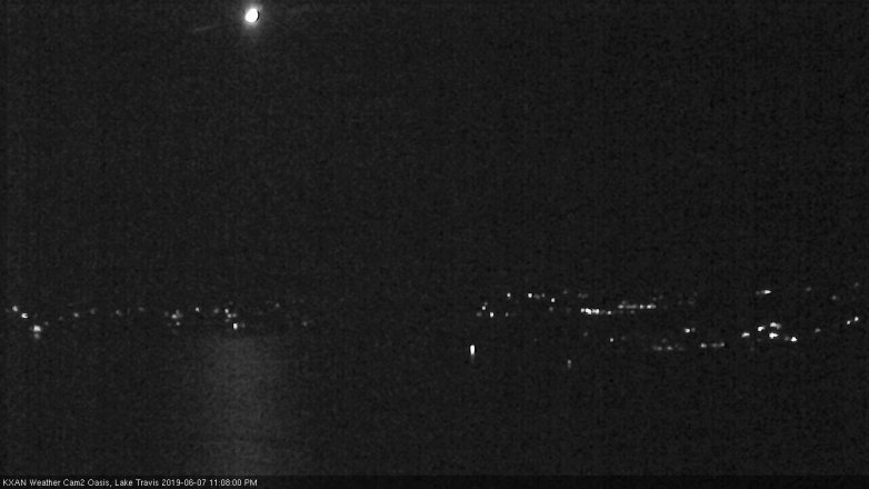Lake Travis webcam, June 7, 2019 10:10 PM CT