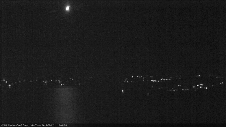 Lake Travis webcam, June 7, 2019 10:15 PM CT
