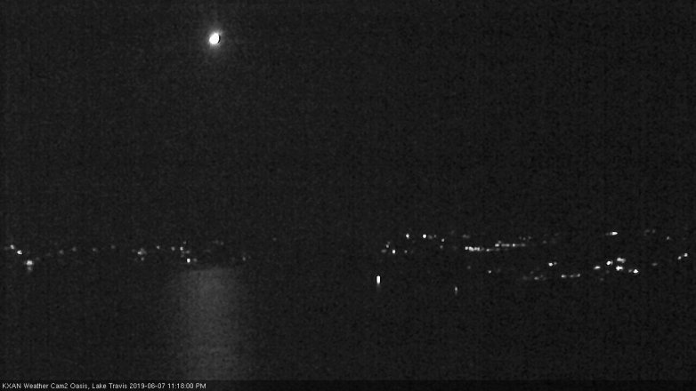 Lake Travis webcam, June 7, 2019 10:20 PM CT