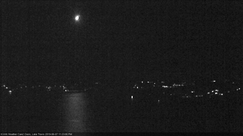 Lake Travis webcam, June 7, 2019 10:25 PM CT