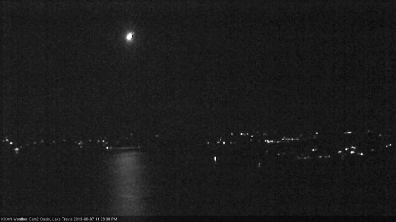 Lake Travis webcam, June 7, 2019 10:30 PM CT