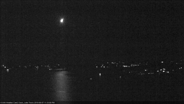 Lake Travis webcam, June 7, 2019 10:35 PM CT