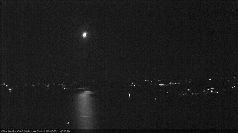 Lake Travis webcam, June 7, 2019 10:45 PM CT