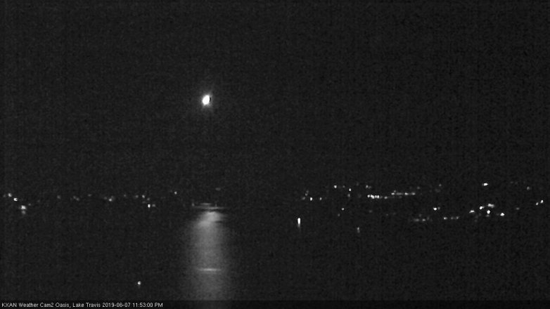 Lake Travis webcam, June 7, 2019 10:55 PM CT