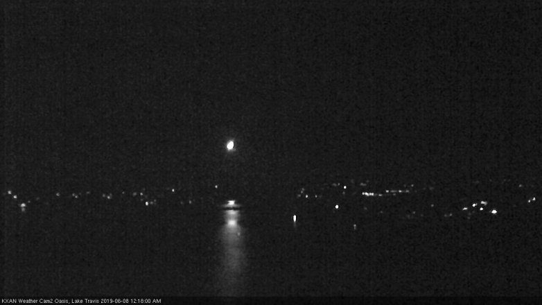 Lake Travis webcam, June 7, 2019 11:20 PM CT