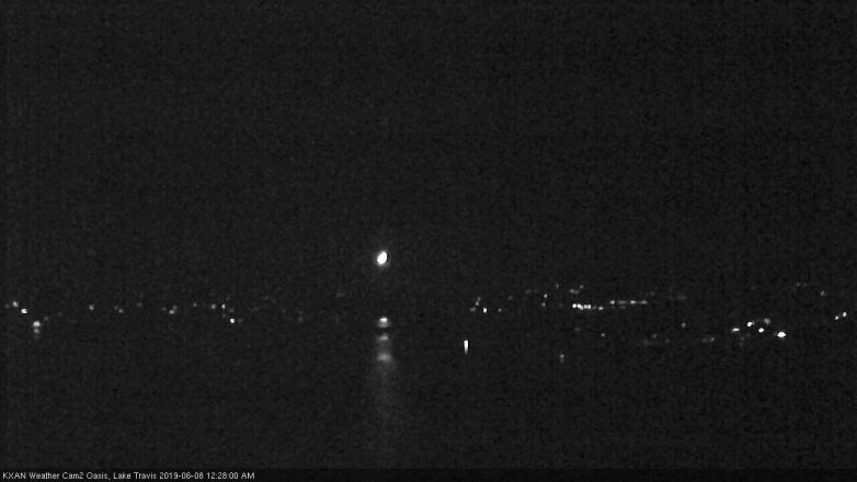 Lake Travis webcam, June 7, 2019 11:30 PM CT