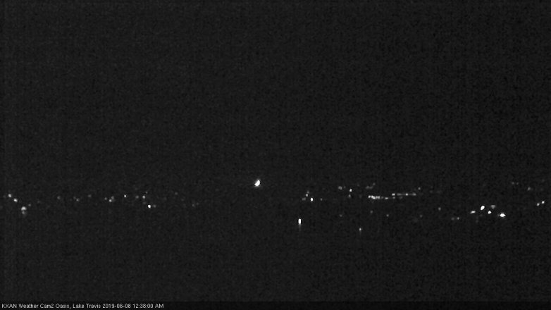 Lake Travis webcam, June 7, 2019 11:40 PM CT