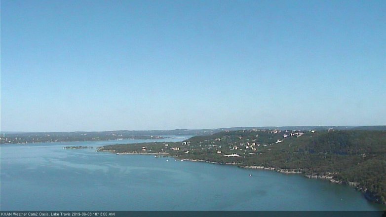 Lake Travis webcam, June 8, 2019 9:15 AM CT