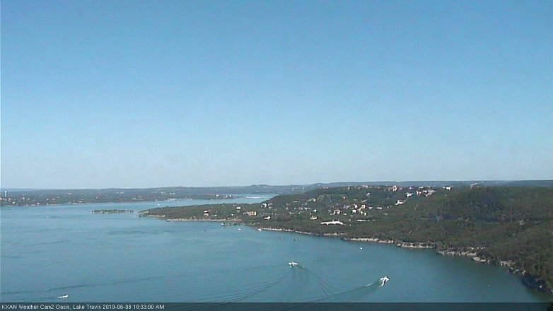 Lake Travis webcam, June 8, 2019 9:35 AM CT