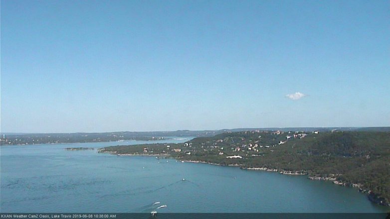 Lake Travis webcam, June 8, 2019 9:40 AM CT