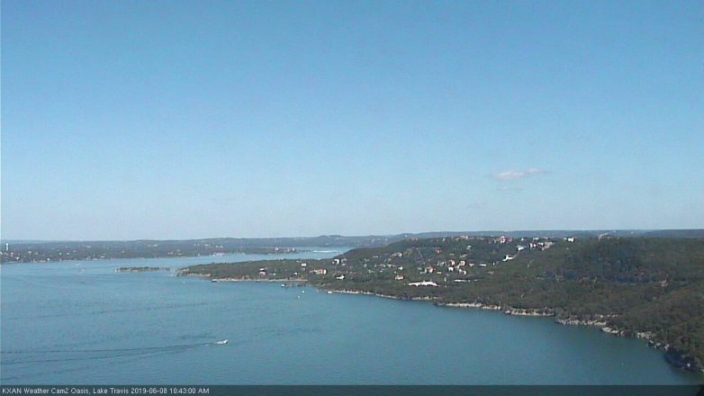 Lake Travis webcam, June 8, 2019 9:45 AM CT