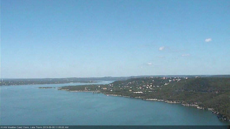 Lake Travis webcam, June 8, 2019 10:10 AM CT