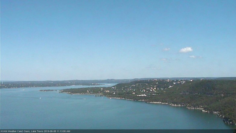 Lake Travis webcam, June 8, 2019 10:15 AM CT
