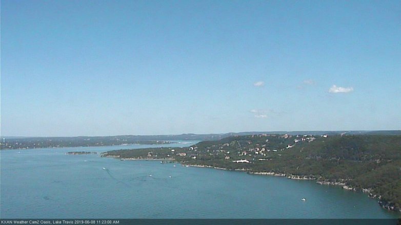 Lake Travis webcam, June 8, 2019 10:25 AM CT