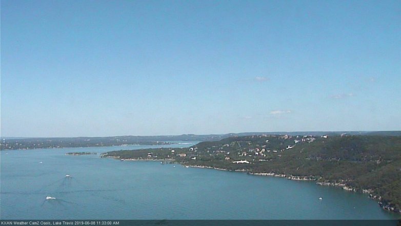 Lake Travis webcam, June 8, 2019 10:35 AM CT