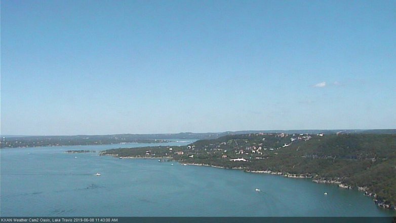 Lake Travis webcam, June 8, 2019 10:45 AM CT