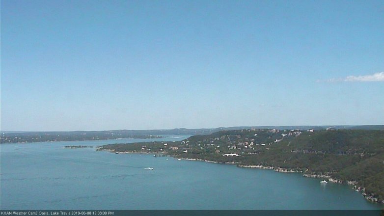 Lake Travis webcam, June 8, 2019 11:10 AM CT