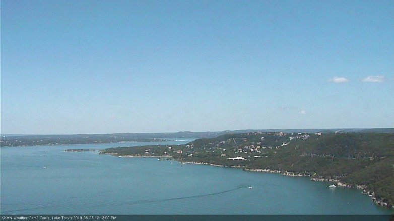 Lake Travis webcam, June 8, 2019 11:15 AM CT