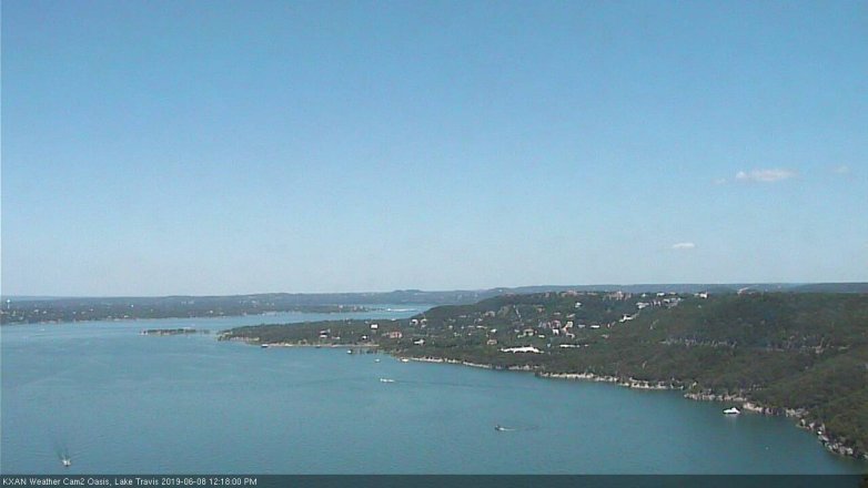 Lake Travis webcam, June 8, 2019 11:20 AM CT