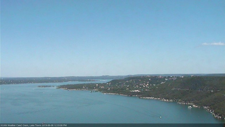 Lake Travis webcam, June 8, 2019 11:35 AM CT