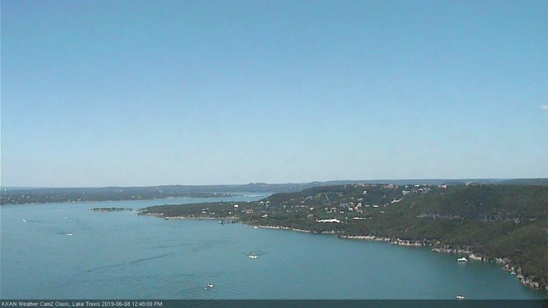 Lake Travis webcam, June 8, 2019 11:50 AM CT
