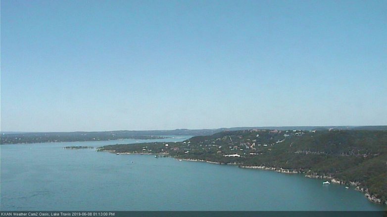 Lake Travis webcam, June 8, 2019 12:15 PM CT