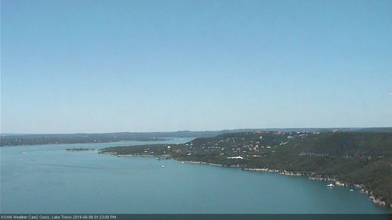 Lake Travis webcam, June 8, 2019 12:25 PM CT