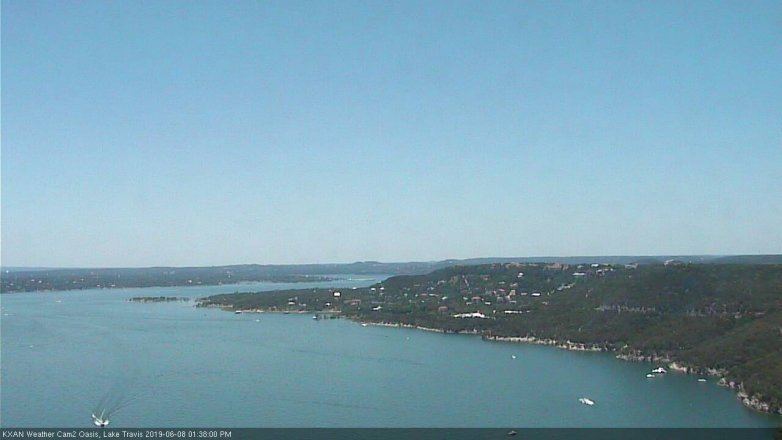 Lake Travis webcam, June 8, 2019 12:40 PM CT