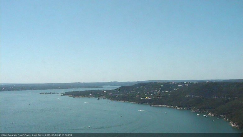 Lake Travis webcam, June 8, 2019 2:20 PM CT