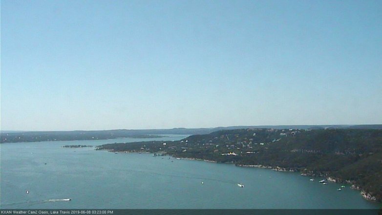 Lake Travis webcam, June 8, 2019 2:25 PM CT