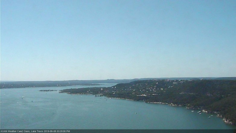 Lake Travis webcam, June 8, 2019 2:30 PM CT