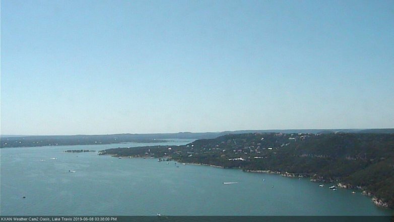 Lake Travis webcam, June 8, 2019 2:40 PM CT