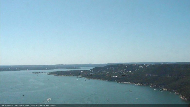 Lake Travis webcam, June 8, 2019 2:45 PM CT