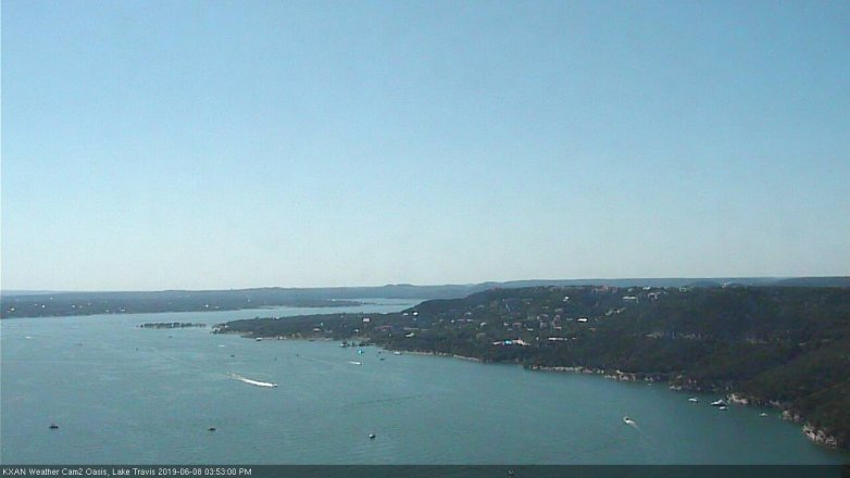 Lake Travis webcam, June 8, 2019 2:55 PM CT