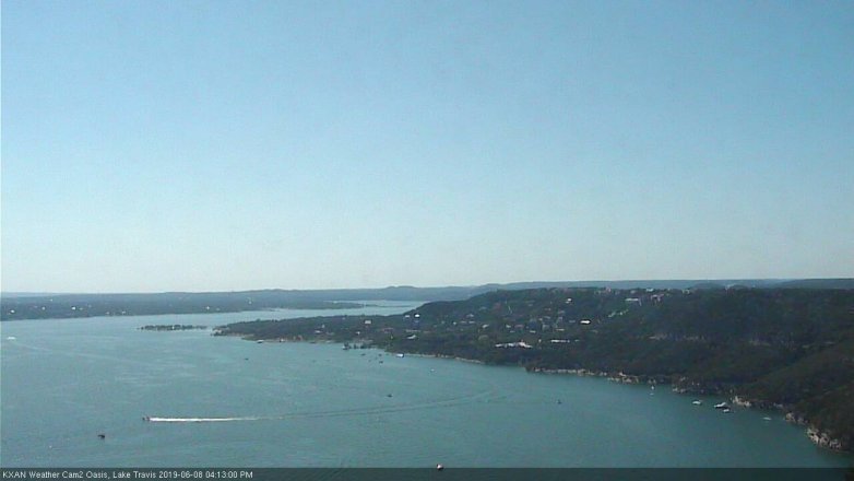 Lake Travis webcam, June 8, 2019 3:15 PM CT