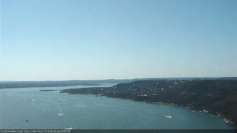 Lake Travis webcam, June 8, 2019 3:25 PM CT