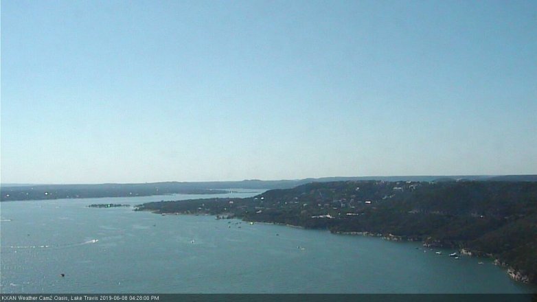Lake Travis webcam, June 8, 2019 3:30 PM CT