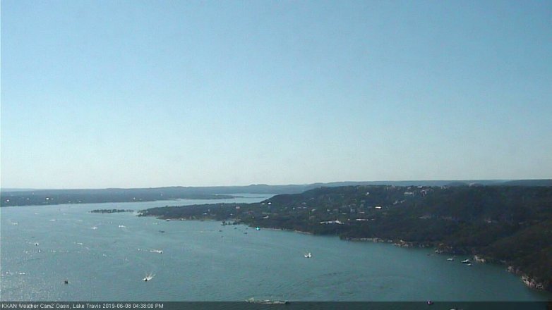 Lake Travis webcam, June 8, 2019 3:40 PM CT