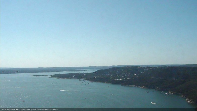 Lake Travis webcam, June 8, 2019 3:45 PM CT
