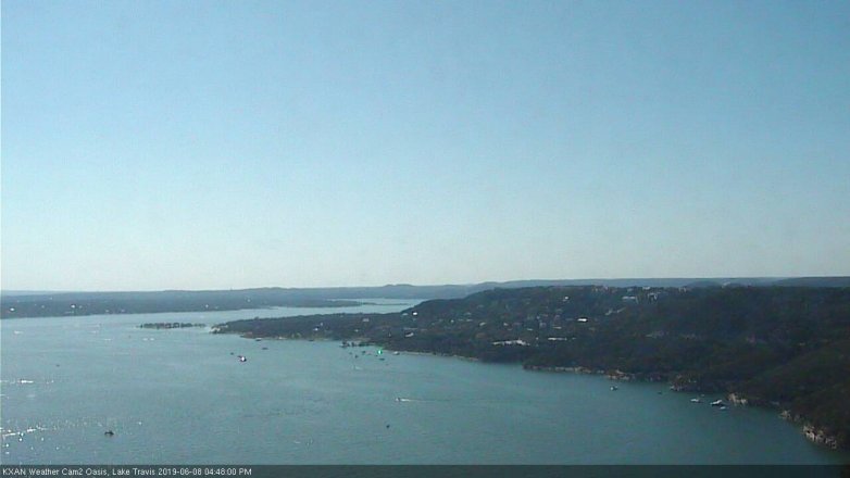 Lake Travis webcam, June 8, 2019 3:50 PM CT