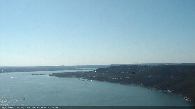 Lake Travis webcam, June 8, 2019 4:00 PM CT
