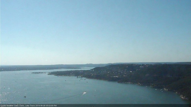 Lake Travis webcam, June 8, 2019 4:05 PM CT