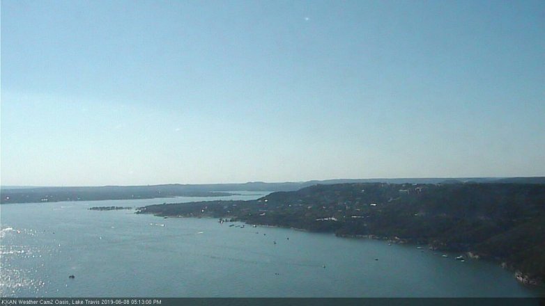 Lake Travis webcam, June 8, 2019 4:15 PM CT